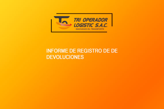 Reporte de devoluciones de los cargos de entrega, vía mail y físico